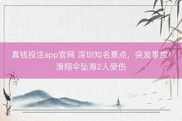 真钱投注app官网 深圳知名景点，突发事故！滑翔伞坠海2人受伤