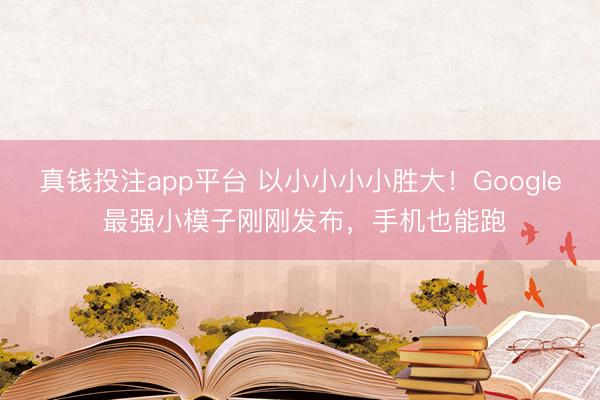 真钱投注app平台 以小小小小胜大！Google 最强小模子刚刚发布，手机也能跑