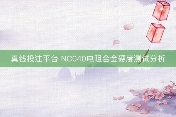真钱投注平台 NC040电阻合金硬度测试分析