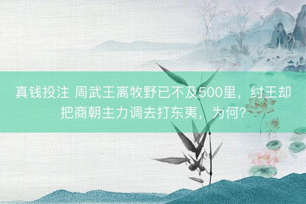 真钱投注 周武王离牧野已不及500里，纣王却把商朝主力调去打东夷，为何？