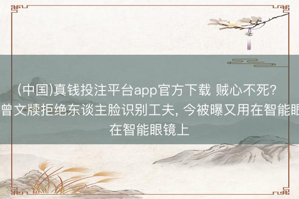 (中国)真钱投注平台app官方下载 贼心不死? Meta曾文牍拒绝东谈主脸识别工夫， 今被曝又用在智能眼镜上