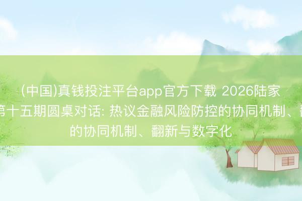 (中国)真钱投注平台app官方下载 2026陆家嘴金融沙龙|第十五期圆桌对话: 热议金融风险防控的协同机制、翻新与数字化