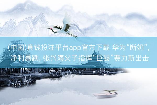 (中国)真钱投注平台app官方下载 华为“断奶”， 净利暴跌， 张兴海父子指挥“巨婴”赛力斯出击